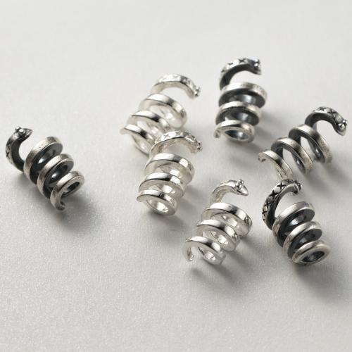 925 Sterling Silver Beads, Antique finish, DIY, more colors for choice, 8.50x16mm, Sold By PC