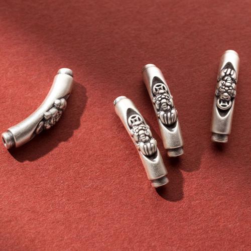 925 Sterling Silver Beads Antique finish DIY original color 33mm Approx 2.8mm Sold By PC