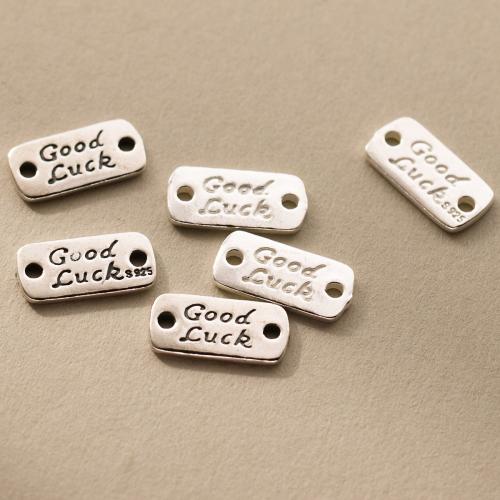 925 Sterling Silver Connectors plated DIY Approx 1.7mm Sold By PC