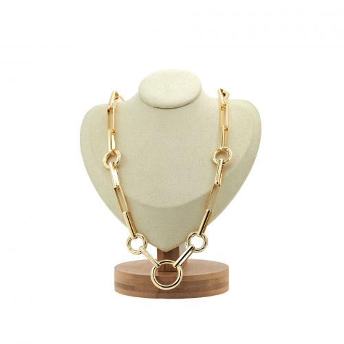 Messingkette Halskette, Messing, plattiert, Modeschmuck & für Frau, keine, frei von Nickel, Blei & Kadmium, Länge:ca. 48 cm, verkauft von PC