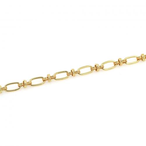 Brass Chain, 18K gold plated, fashion jewelry & DIY, nickel, lead & cadmium free, 8.50mm, Sold By m