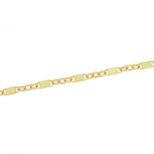 Brass Chain, 18K gold plated, fashion jewelry & DIY, nickel, lead & cadmium free, 6mm, Sold By m