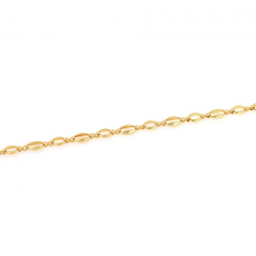 Brass Chain 18K gold plated fashion jewelry & DIY nickel lead & cadmium free 8mm Sold By m