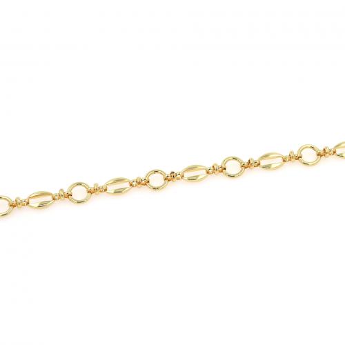 Brass Chain, 18K gold plated, fashion jewelry & DIY, nickel, lead & cadmium free, 10.50mm, Sold By m