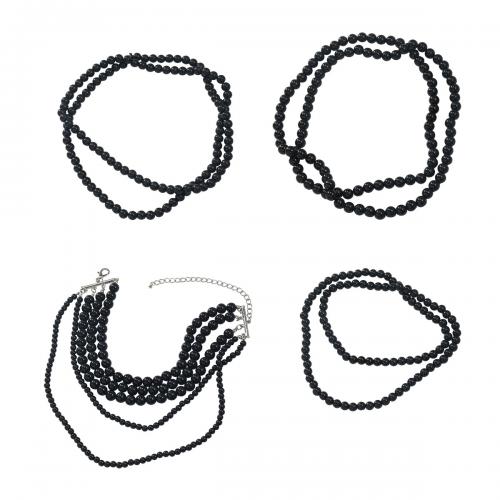 Harz Halskette, mit Zinklegierung, 4 Stück & Modeschmuck & für Frau, keine, verkauft von setzen