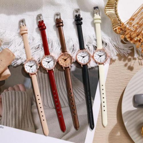 Women Wrist Watch Zinc Alloy with PU Leather & Glass fashion jewelry & Chinese movement & for woman nickel lead & cadmium free Dial diameter about 2.5cm thickness about 0.7cm. Length Approx 20 cm Sold By Set