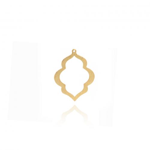 Brass Jewelry Pendants 18K gold plated fashion jewelry & DIY & hollow nickel lead & cadmium free Sold By PC