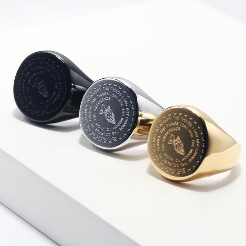 Titanium Čelik Finger Ring, uglađen, modni nakit & različite veličine za izbor & za čovjeka, više boja za izbor, Prodano By PC