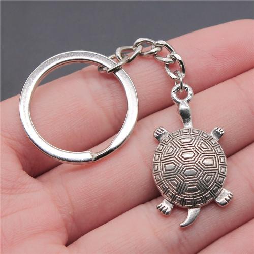 Tibetan Style Key Clasp, with Iron, Turtle, plated, fashion jewelry, more colors for choice, nickel, lead & cadmium free, 34x28mm, Sold By PC