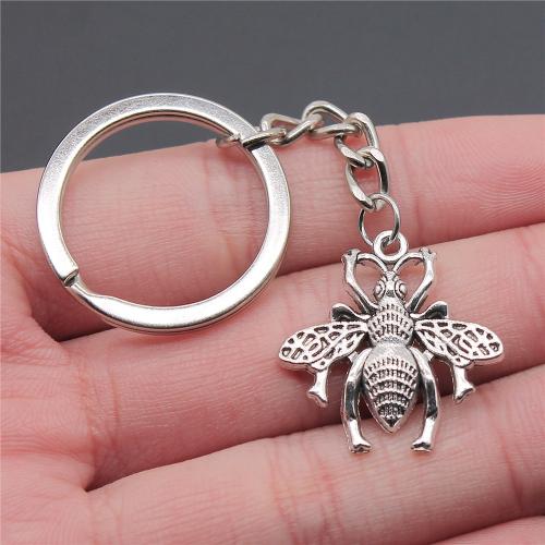 Zinc Alloy Key Clasp with Iron Bee plated fashion jewelry nickel lead & cadmium free Sold By PC