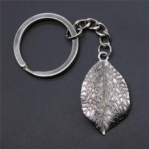 Zinc Alloy Key Clasp with Iron Leaf plated fashion jewelry nickel lead & cadmium free Sold By PC