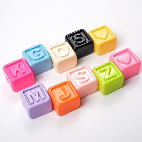 Acrylic Jewelry Beads Square stoving varnish DIY 17mm Approx 4mm Approx Sold By Bag