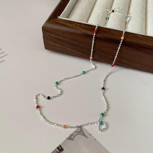 Sterling Silber Halsketten, 925er Sterling Silber, mit Verlängerungskettchen von 4cm, poliert, Modeschmuck & für Frau, frei von Nickel, Blei & Kadmium, Länge:ca. 40 cm, verkauft von PC