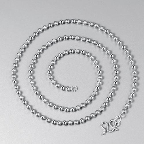 Sterling Silber Halsketten, 925er Sterling Silber, Modeschmuck & verschiedene Größen vorhanden & für den Menschen, frei von Nickel, Blei & Kadmium, verkauft von PC