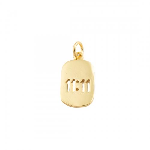 Brass Jewelry Pendants, fashion jewelry & Unisex, golden, nickel, lead & cadmium free, 17x10mm, Sold By PC