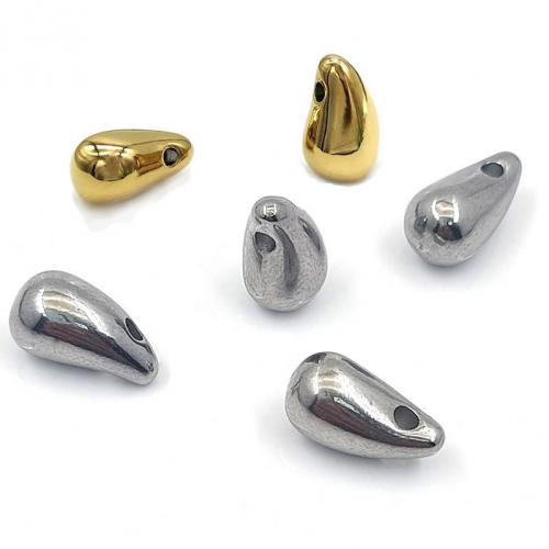 Stainless Steel Pendants, 304 Stainless Steel, Teardrop, fashion jewelry & DIY, more colors for choice, 12x6mm, Sold By PC