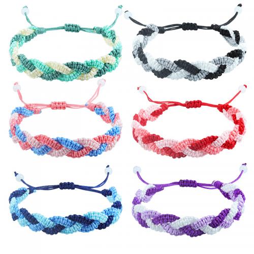 Fashion Bracelet & Bangle Jewelry, Knot Cord, handmade, fashion jewelry & Unisex & adjustable, more colors for choice, 12mm, Length:Approx 17-30 cm, Sold By PC