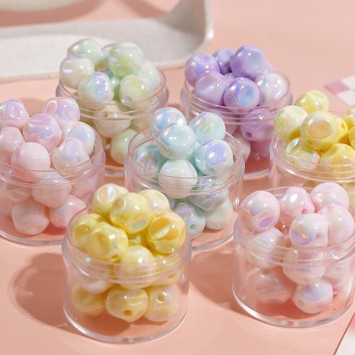 Plated Acrylic Beads colorful plated DIY & luminated Approx 2.5mm Approx Sold By Bag