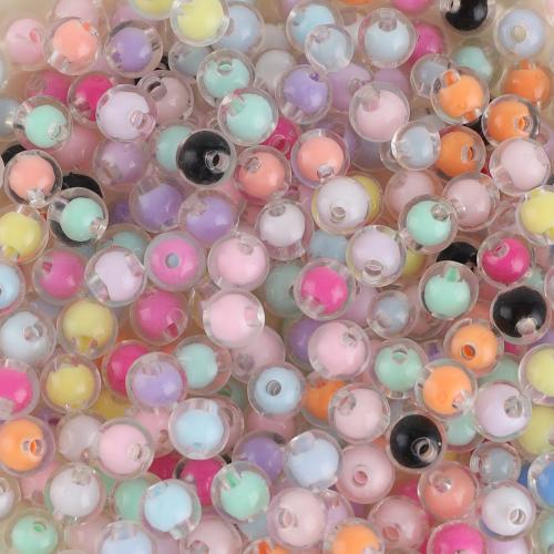 Vegyes Akril gyöngyök, Kerek, DIY & különböző méretű a választás, kevert színek, Által értékesített Bag