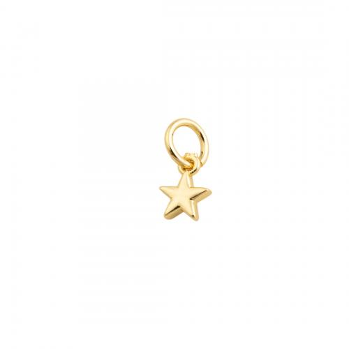 Brass Jewelry Pendants Star fashion jewelry & for woman golden nickel lead & cadmium free Sold By PC