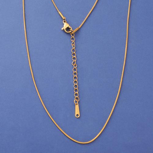 Stainless Steel Chain Necklace, 304 Stainless Steel, with 5cm extender chain, fashion jewelry & for woman, more colors for choice, Sold Per Approx 45 cm Strand
