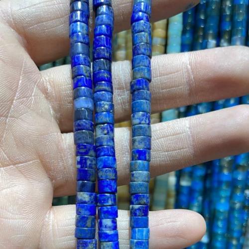 Gemstone Jewelry Beads, Natural Stone, Flat Round, DIY & different materials for choice, more colors for choice, 3x6mm, Approx 110PCs/Strand, Sold By Strand