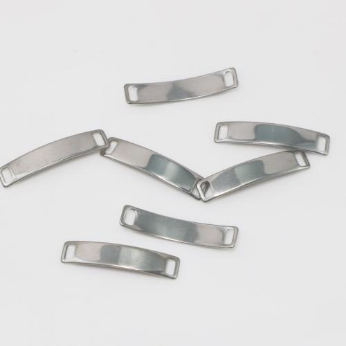 Stainless Steel Connector, 304 Stainless Steel, plated, DIY, silver color, 6.50x29mm, Sold By PC