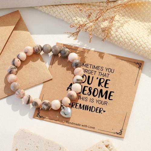 Gemstone Bracelets Natural Stone handmade fashion jewelry & Unisex Sold By PC