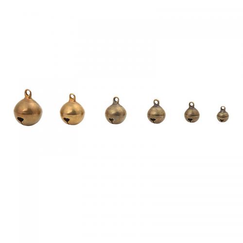 Tibetan Style Bell Charm, Brass, different size for choice, nickel, lead & cadmium free, Sold By PC