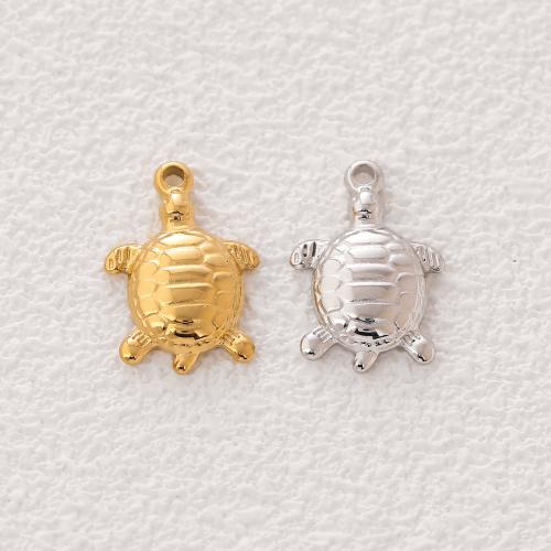 Stainless Steel Animal Pendants 304 Stainless Steel Turtle Vacuum Ion Plating fashion jewelry & DIY & Unisex Sold By Bag