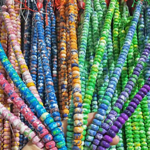 Gemstone Jewelry Beads, Rain Flower Stone, Flat Round, DIY, more colors for choice, 10mm, Approx 62PCs/Strand, Sold By Strand