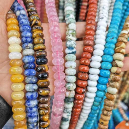 Gemstone Jewelry Beads, Natural Stone, Flat Round, DIY & different materials for choice, more colors for choice, 10mm, Approx 60PCs/Strand, Sold By Strand
