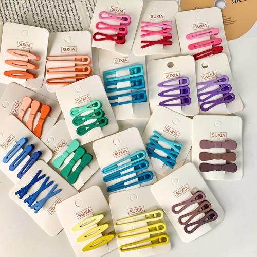 Clips de pico, aleación de zinc, hecho a mano, diferentes estilos para la opción & para mujer, más colores para la opción, libre de níquel, plomo & cadmio, 60x15mm, aproximado 3PCs/Grupo, Vendido por Grupo