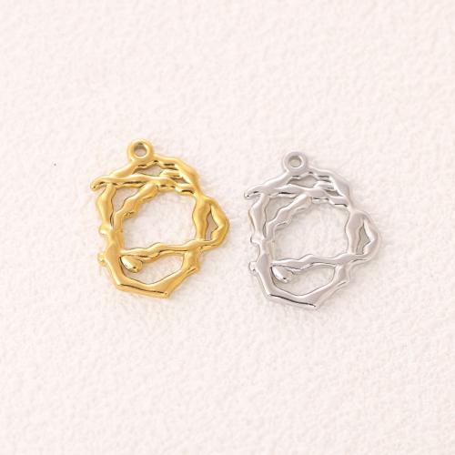 Stainless Steel Pendants, 304 Stainless Steel, Vacuum Ion Plating, fashion jewelry & DIY, more colors for choice, 20x25mm, 3PCs/Bag, Sold By Bag