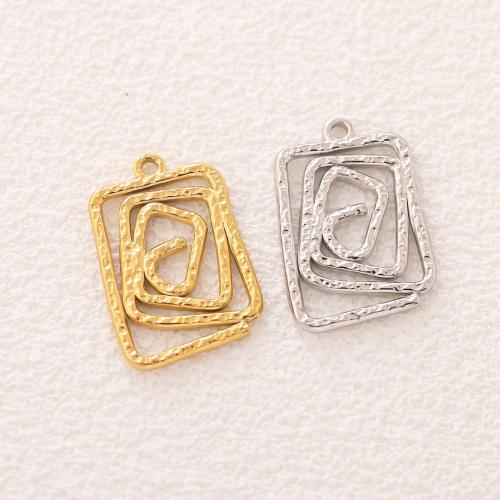 Stainless Steel Pendants 304 Stainless Steel Vacuum Ion Plating fashion jewelry & DIY & hollow Sold By Bag