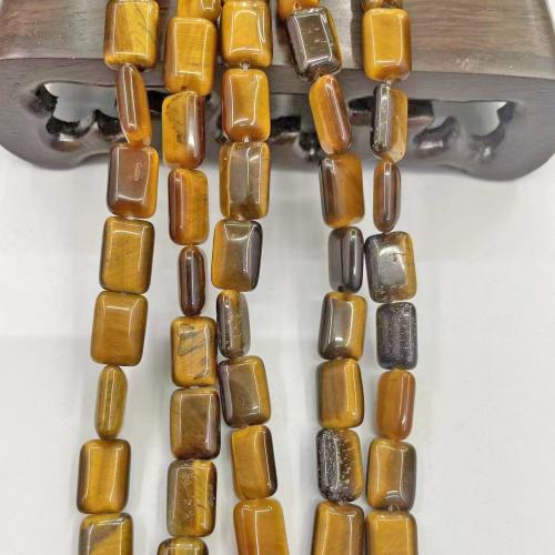 Natural Tiger Eye Beads Rectangle DIY mixed colors Approx Sold By Strand