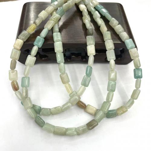 Natural Amazonite Beads, ​Amazonite​, Rectangle, DIY, mixed colors, 7x9mm, Approx 25PCs/Strand, Sold By Strand