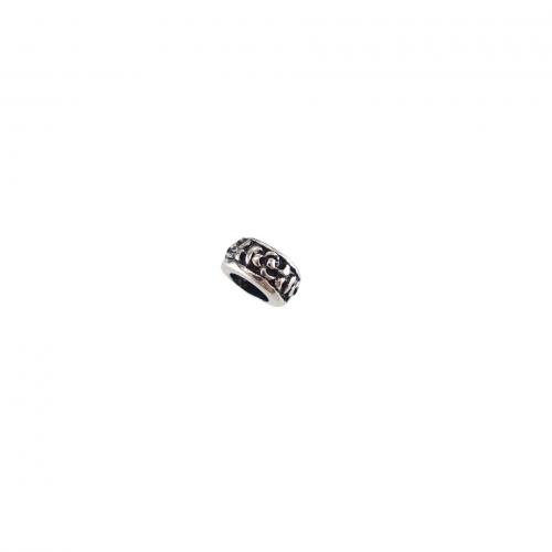 Edelstahl-Perlen mit großem Loch, 304 Edelstahl, Salben, DIY, 5x10mm, verkauft von PC