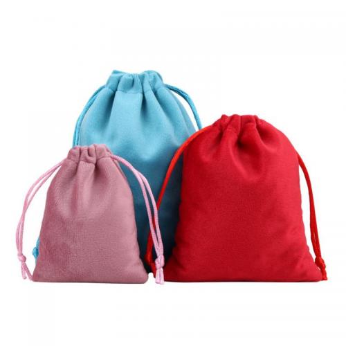 Jewelry Pouches Bags, Velveteen, different size for choice, more colors for choice, 120x110mm, Sold By PC