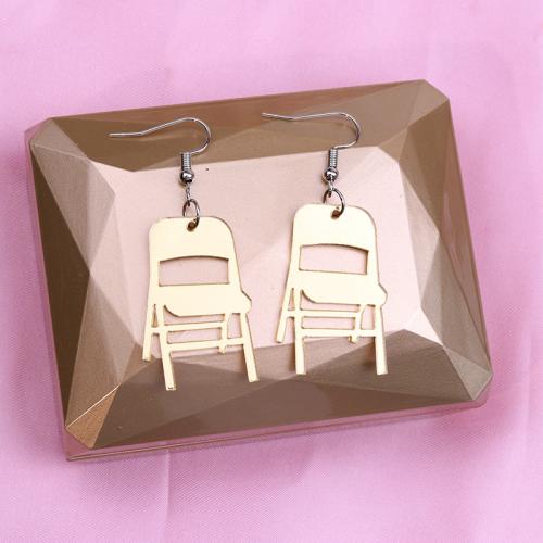 Acrylic Jewelry Earring Chair painted fashion jewelry & for woman Sold By Pair