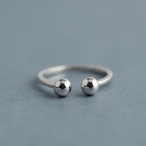925 Sterling Silver Finger Rings, plated, for woman, silver color, US Ring Size:13, Sold By PC