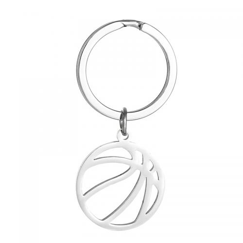 Stainless Steel Key Clasp 304 Stainless Steel Basketball multifunctional & for man nickel lead & cadmium free Sold By PC