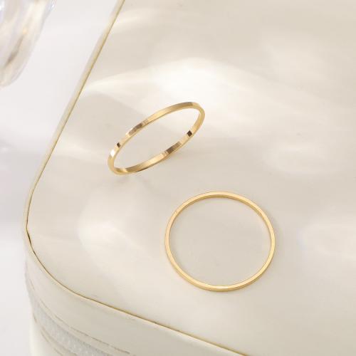 Cink Alloy Ring Set, Cink ötvözet, galvanizált, 2 darab & divat ékszerek & egynemű, arany, nikkel, ólom és kadmium mentes, Méret:6.5, Által értékesített Set
