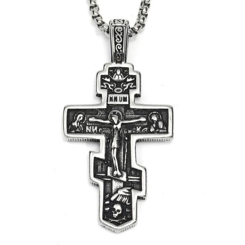 Jewelry Sets, Titanium Steel, Cross, plated, Unisex & different styles for choice, more colors for choice, Sold By PC