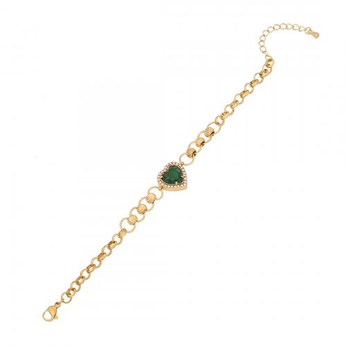 304 Edelstahl Armband, mit ABS-Kunststoff-Perlen, mit Verlängerungskettchen von 2inch, goldfarben plattiert, verschiedene Stile für Wahl & für Frau, Länge ca. 7 ZollInch, verkauft von PC