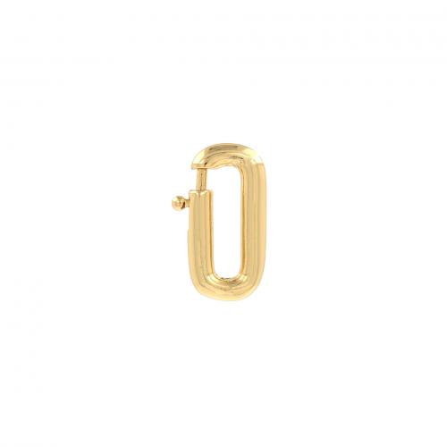 Brass Snap Clasp, 18K gold plated, fashion jewelry & DIY, nickel, lead & cadmium free, 8.20x16.50x2.30mm, Sold By PC