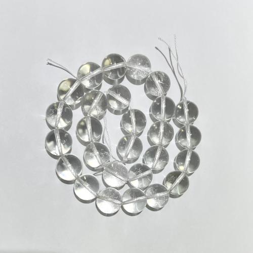 Natürliche klare Quarz Perlen, Klarer Quarz, rund, DIY & verschiedene Größen vorhanden, klar, verkauft per ca. 40 cm Strang