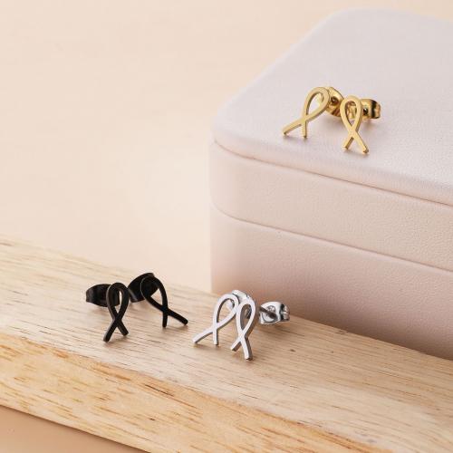 Stainless Steel Stud Earrings 304 Stainless Steel plated for woman Sold By Bag