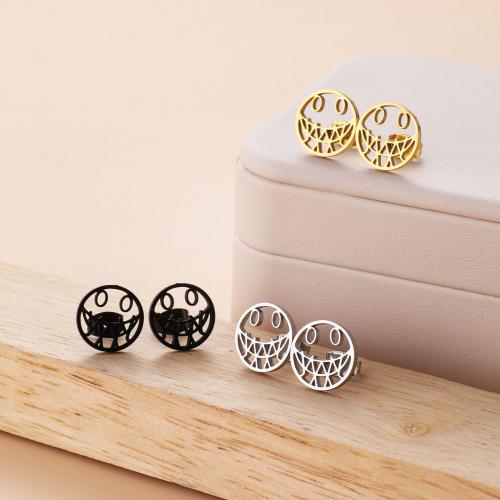 Stainless Steel Stud Earrings, 304 Stainless Steel, Round, plated, for woman, more colors for choice, 12x12mm, 12Pairs/Bag, Sold By Bag