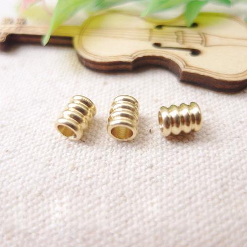 Brass Spacer Beads, plated, DIY & different size for choice, golden, Sold By PC